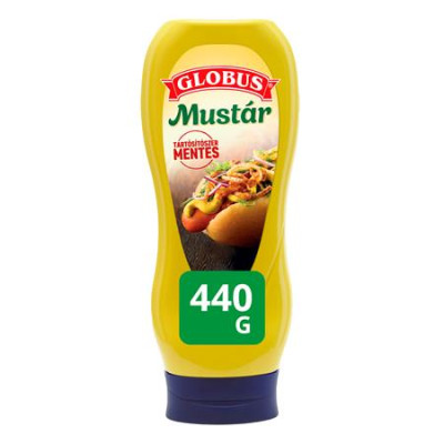 Mustár, 440 g, GLOBUS