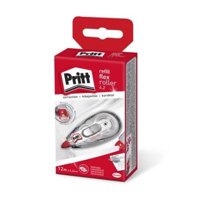 Hibajavító roller, 4,2 mm x 12 m, utántölthető, HENKEL "Pritt"