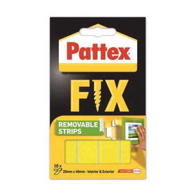 Ragasztócsík, kétoldalas, visszaszedhető, 20 x 40 mm, HENKEL "Pattex Fix"