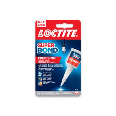 Pillanatragasztó, 5 g, HENKEL "Loctite Super Bond Precision"