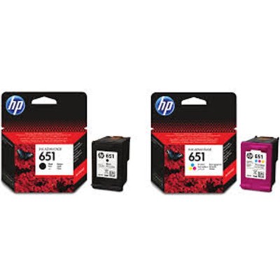 C2P11AE Tintapatron Deskjet Ink Advantage 5575 nyomtatóhoz, HP 651, színes, 300 oldal