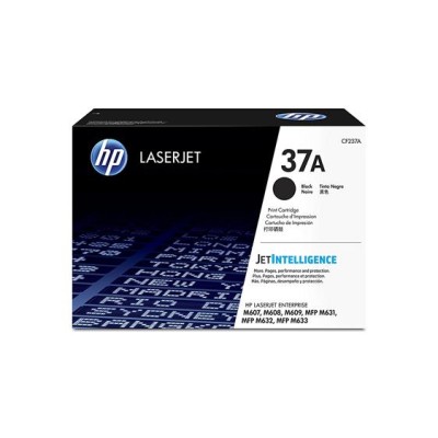 CF237A Lézertoner LaserJet MFP M631,632,633,M607,608,609 nyomtatókhoz, HP 37A, fekete, 11k