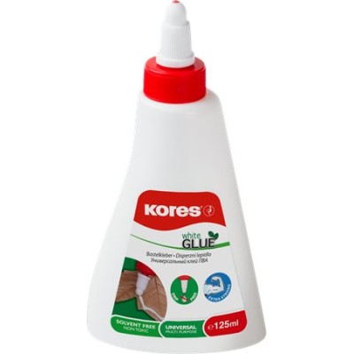 Hobbiragasztó, 125 ml, KORES "White Glue"