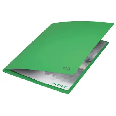 Gyorsfűző, A4, karton, LEITZ "Recycle", zöld