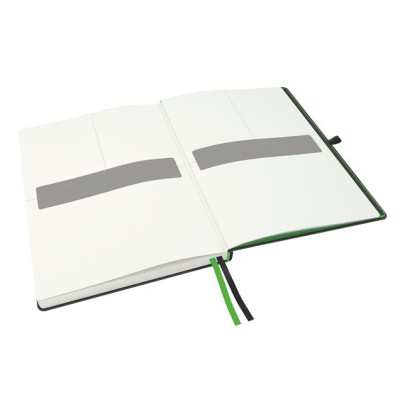 Jegyzetfüzet, exkluzív, A4, vonalas, 80 lap, keményfedeles, LEITZ "Complete", fekete