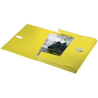 Iratvédő mappa, 38 mm, PP, A4, LEITZ "Recycle", sárga
