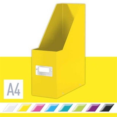 Iratpapucs, PP/karton, 95 mm, LEITZ "Click&Store", sárga