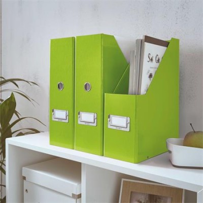 Iratpapucs, PP/karton, 95 mm, LEITZ "Click&Store", zöld