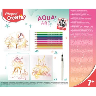 Akvarell festőkészlet, MAPED CREATIV, "Aqua Art", tánc