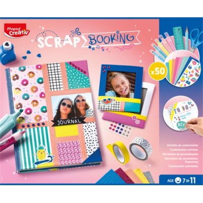 Kreatív scrapbooking készlet, 50 darabos, MAPED CREATIV "Scrapbooking Set"