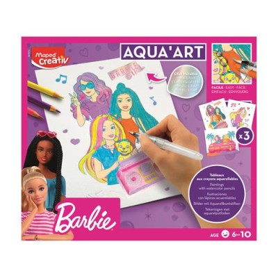 Akvarell festőkészlet, MAPED CREATIV "Barbie Aqua Art"