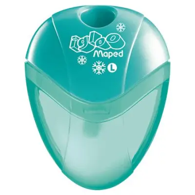 Hegyező, egylyukú, tartályos, balkezes, MAPED "I-Gloo", vegyes színek