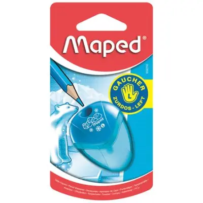 Hegyező, egylyukú, tartályos, balkezes, MAPED "I-Gloo", vegyes színek