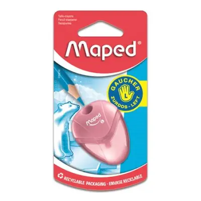 Hegyező, egylyukú, tartályos, balkezes, MAPED "I-Gloo", vegyes színek