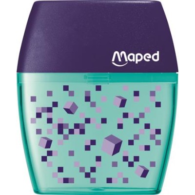 Hegyező, kétlyukú, tartályos, MAPED "Pixel Party Shaker"