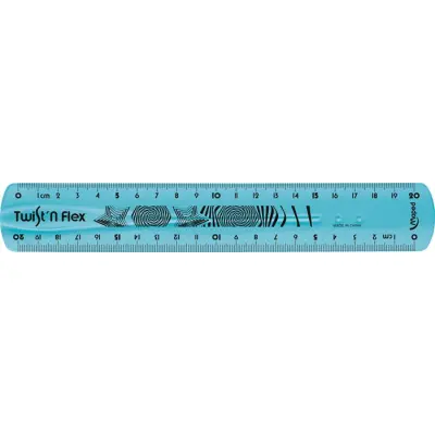 Vonalzó, műanyag, törhetetlen, 20 cm, MAPED "Twist`n Flex"