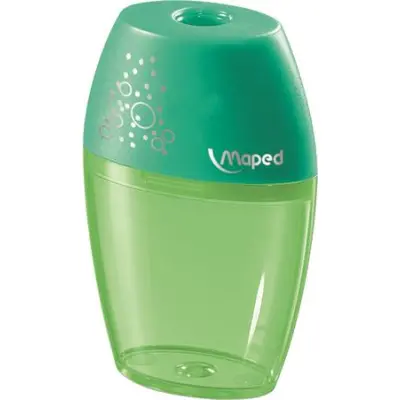 Hegyező, egylyukú, tartályos, MAPED "Shaker", vegyes színek