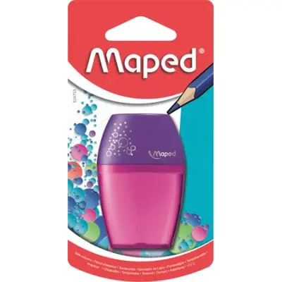 Hegyező, egylyukú, tartályos, MAPED "Shaker", vegyes színek