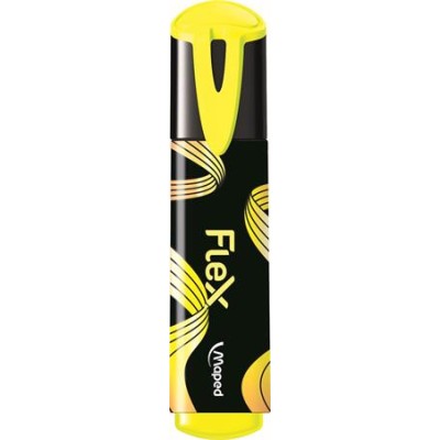 Szövegkiemelő, 1-5 mm, MAPED "Fluo Peps Flex", sárga