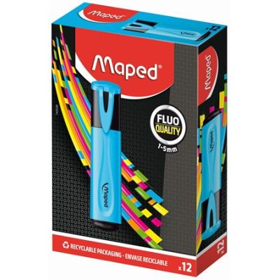 Szövegkiemelő, 1-5 mm, MAPED "Fluo Peps Classic", kék