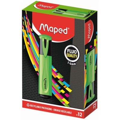 Szövegkiemelő, 1-5 mm, MAPED "Fluo Peps Classic", zöld