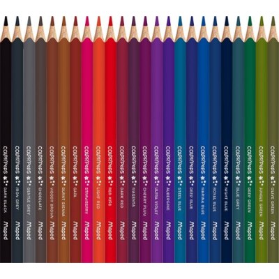 Színes ceruza készlet, háromszögletű, MAPED "Color`Peps Star", 72 különböző szín