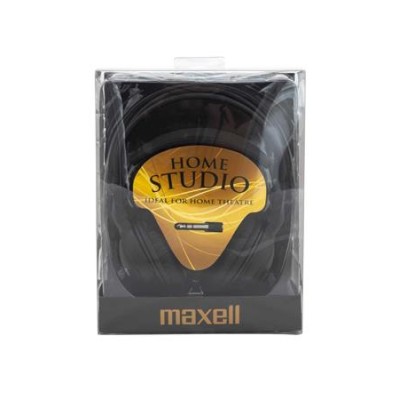 Fejhallgató, vezetékes, MAXELL "Home Studio", fekete