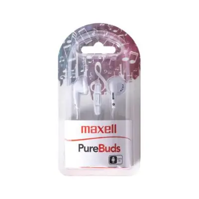Fülhallgató, mikrofonnal, MAXELL "PureBuds", fehér