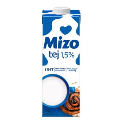 Tartós tej, visszazárható dobozban, 1,5%, 1 l, MIZO