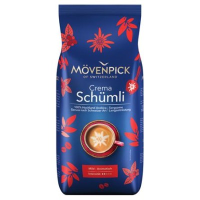 Kávé, pörkölt, szemes, 1000 g, MÖVENPICK "Schümli"