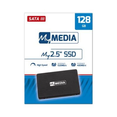 SSD (belső memória), 128GB, SATA 3, 400/520MB/s, MYMEDIA (by VERBATIM)