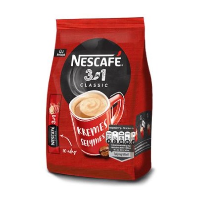 Instant kávé stick, 10x17 g, NESCAFÉ, 3in1 "Classic"