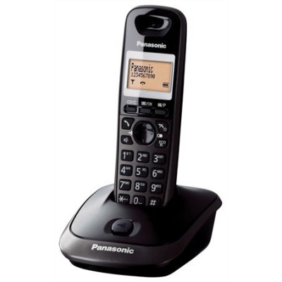 Telefon, vezeték nélküli, PANASONIC "KX-TG2511HGT", fekete