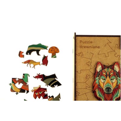 Puzzle, fa, A3, 180 darabos, PANTA PLAST "Mystery Wolf"