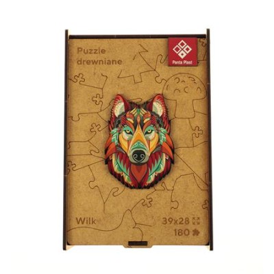 Puzzle, fa, A3, 180 darabos, PANTA PLAST "Mystery Wolf"