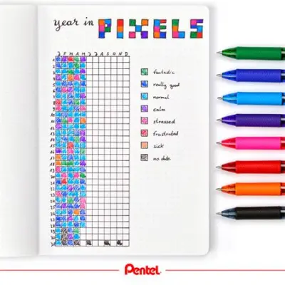 Zseléstoll, 0,35 mm, nyomógombos, PENTEL "EnerGelX BL107", világoszöld