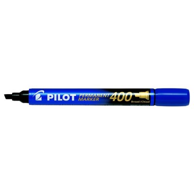 Alkoholos marker, 1,5-4 mm, vágott, PILOT "Permanent Marker 400", kék