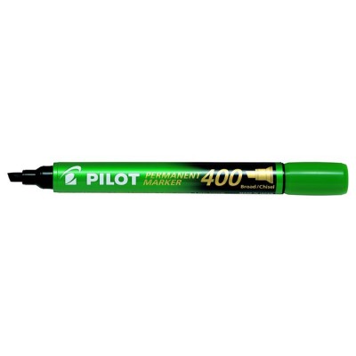 Alkoholos marker, 1,5-4 mm, vágott, PILOT "Permanent Marker 400", zöld