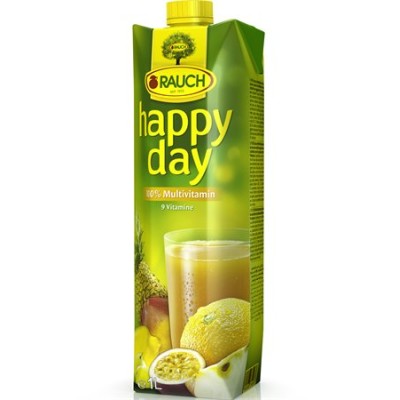 Gyümölcslé, 100%, 1 l, RAUCH "Happy day", multivitamin