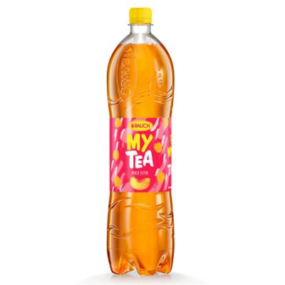 Üdítőital, szénsavmentes, 1,5 l, RAUCH "Mytea", őszibarack