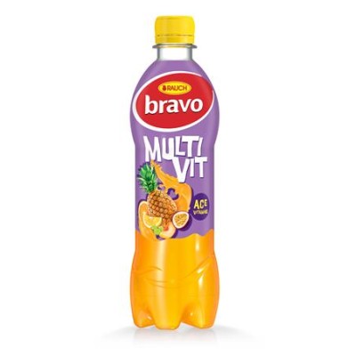 Gyümölcsital, 12%, 0,5 l, RAUCH "Bravo", multivitamin