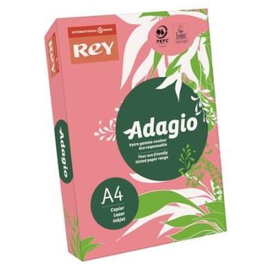 Másolópapír, színes, A4, 80 g, REY "Adagio", neon málna