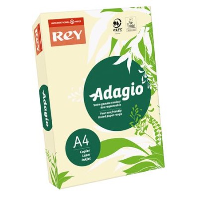 Másolópapír, színes, A4, 80 g, REY "Adagio", pasztell csontszín