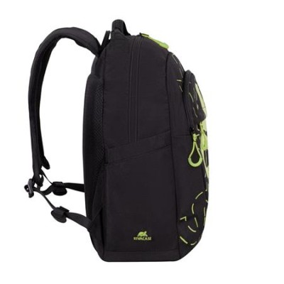 Notebook hátizsák, 15,6", 30L, RIVACASE "5430 Heide Urban", fekete-lime