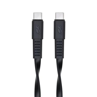 USB kábel, USB-C - USB-C, 1,2 m, RIVACASE "PS6005", fekete