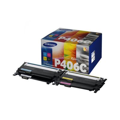 CLT-P404C Lézertoner multipack SL C430W, SL C480W nyomtatókhoz, SAMSUNG, b+c+m+y 1,5k + 3x1k