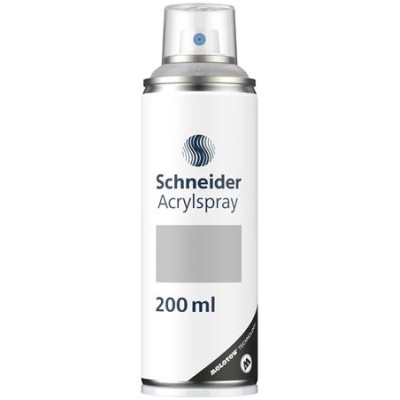 Akrilfesték spray, 200 ml, SCHNEIDER "Paint-It 030", ezüst