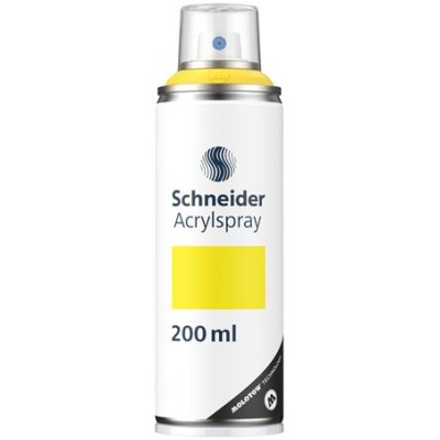 Akrilfesték spray, 200 ml, SCHNEIDER "Paint-It 030", sárga