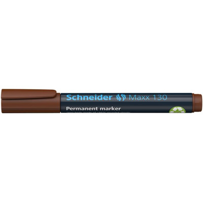 Alkoholos marker, 1-3 mm, kúpos, SCHNEIDER "Maxx 130", barna