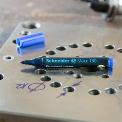 Alkoholos marker, 1-3 mm, kúpos, SCHNEIDER "Maxx 130", fekete